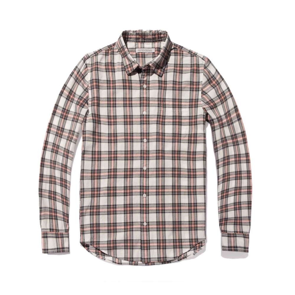 Outerknown S.E.A. Shirt - Sunset Millcreek Plaid / XL